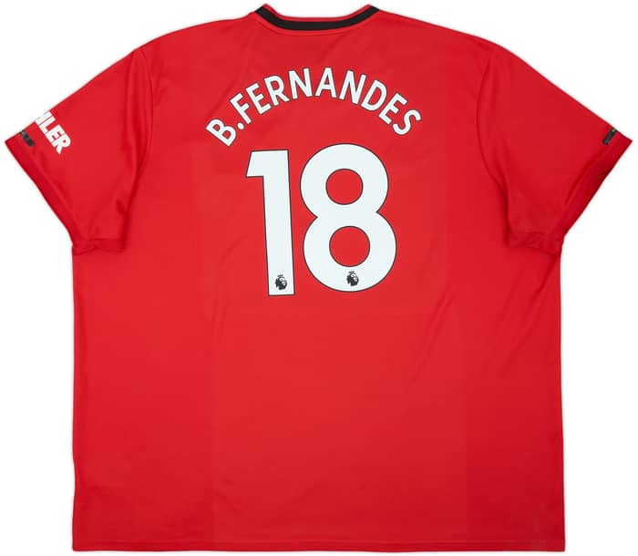 2019-20 Manchester United Home Shirt B.Fernandes #18 - 8/10 - (4XL)