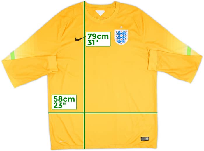 2014-15 England GK Shirt #1 - 5/10 - (XL)