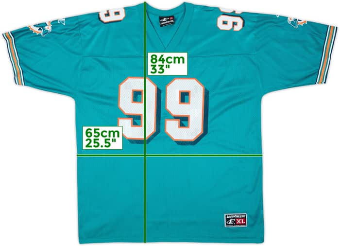 1997-99 Miami Dolphins Taylor #99 Logo Athletic Home Jersey - 7/10 - (XL)