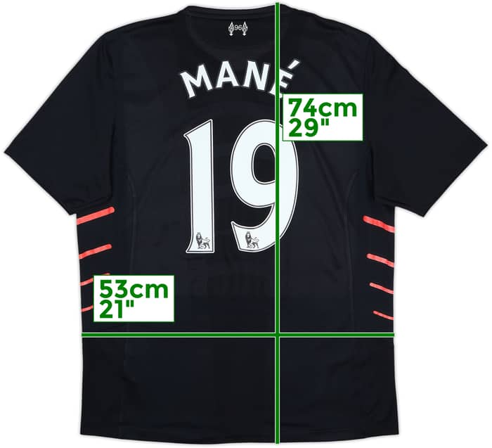 2016-17 Liverpool Away Shirt Mane #19 - 7/10 - (L)