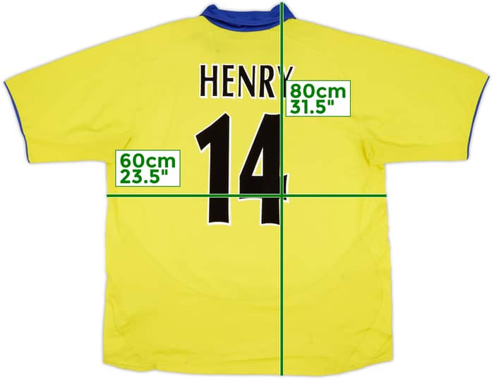 2003-05 Arsenal Away Shirt Henry #14 - 4/10 - (XL)