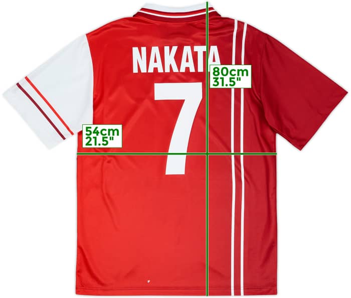 1998-99 Perugia Home Shirt Nakata #7 - 5/10 - (L)