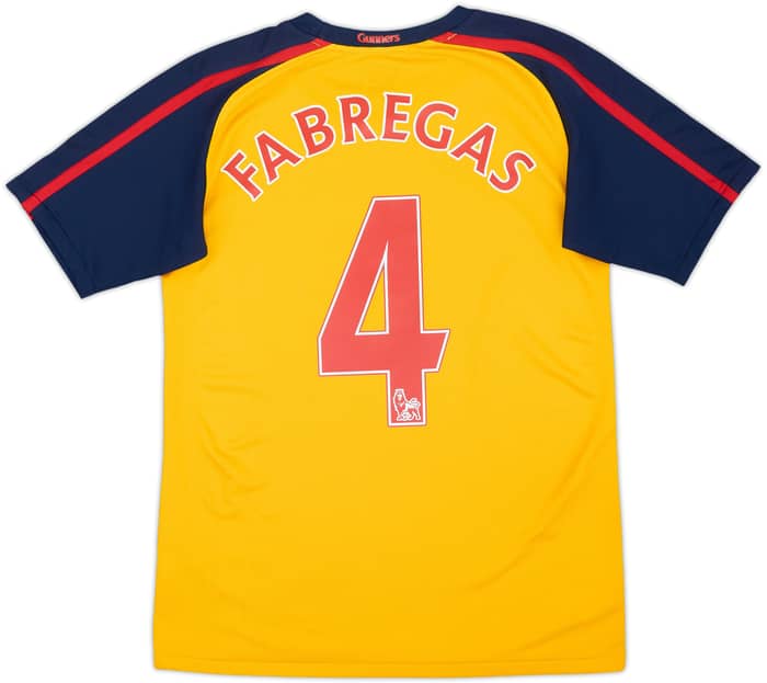 2008-09 Arsenal Away Shirt Fabregas #4 - 8/10 - (L.Boys)