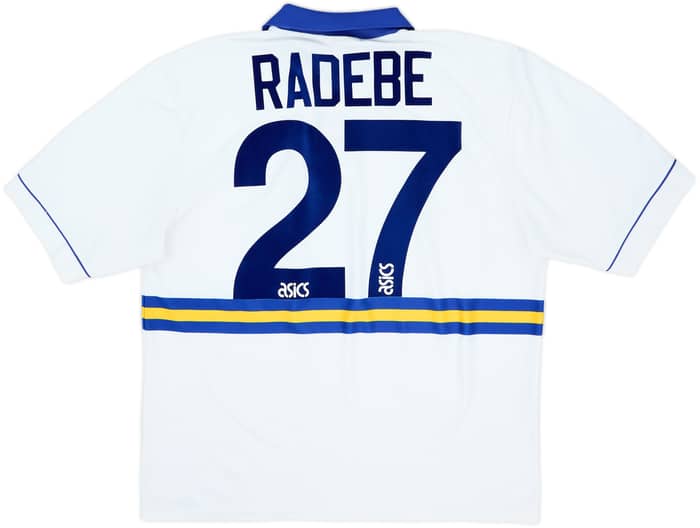 1993-95 Leeds United Home Shirt Radebe #27 - 6/10 - (XL)