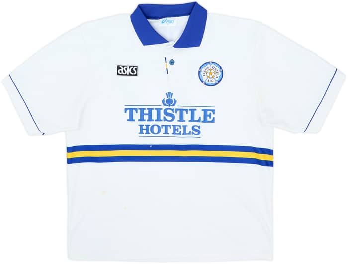 1993-95 Leeds United Home Shirt Radebe #27 - 6/10 - (XL)