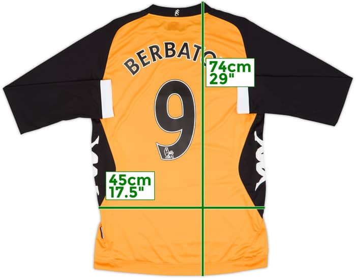 2012-13 Fulham Away L/S Shirt Berbatov #9 - 5/10 - (M)