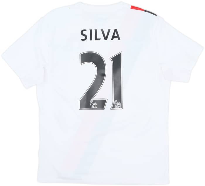 2009-11 Manchester City Third Shirt Silva #21 - 7/10 - (L)