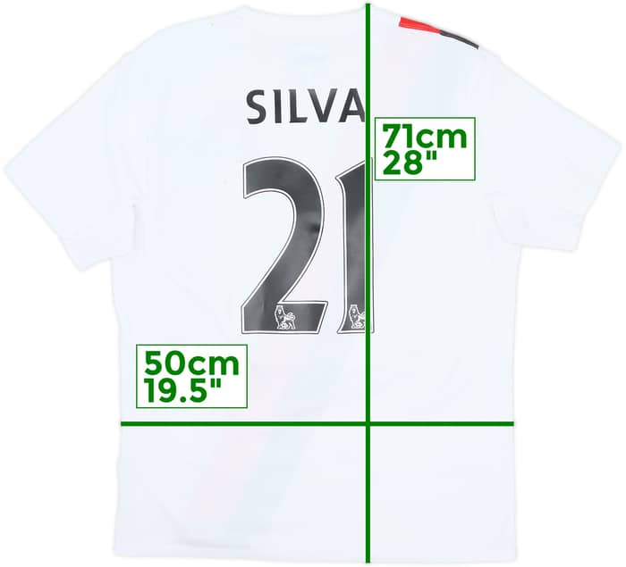 2009-11 Manchester City Third Shirt Silva #21 - 7/10 - (L)
