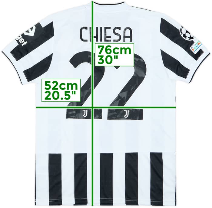 2021-22 Juventus Home Shirt Chiesa #22 (M)