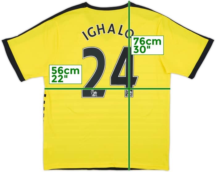 2015-16 Watford Home Shirt Ighalo #24 - 4/10 - (XL)