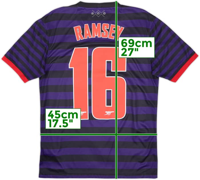 2012-13 Arsenal Away Shirt Ramsey #16 - 6/10 - (S)