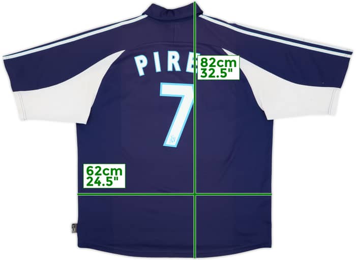 1999-00 Olympique Marseille Away Shirt Pires #7 - 6/10 - (XL)