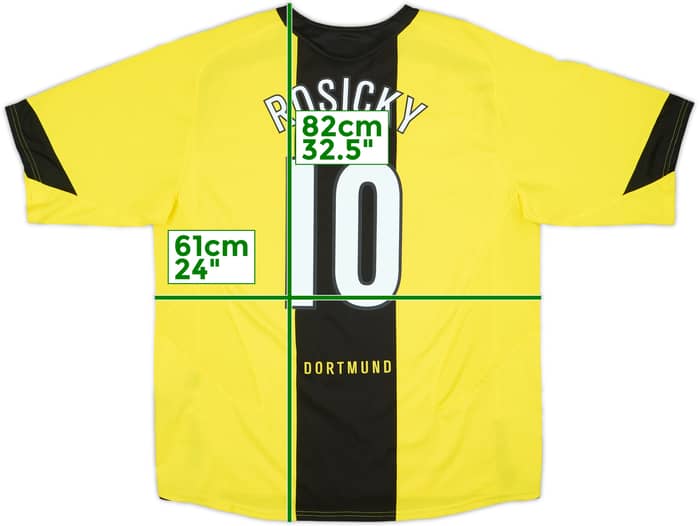 2005-06 Borussia Dortmund Home Shirt Rosicky #10 - 8/10 - (XL)