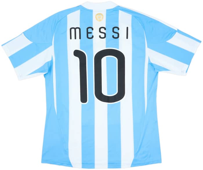 2010-11 Argentina Home Shirt Messi #10 - 6/10 - (L)