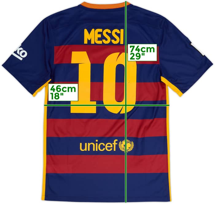 2015-16 Barcelona Home Shirt Messi #10 - 6/10 - (S)