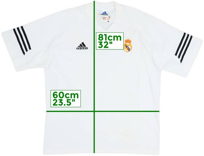2002-03 Real Madrid adidas Cotton Tee - 6/10 - (L/XL)