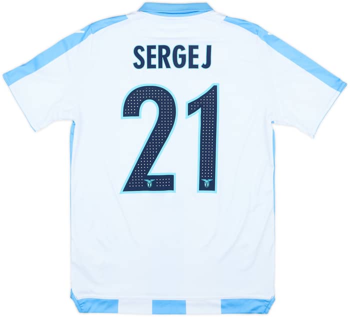 Camiseta de visitante del Lazio 2017-18 Sergej #21 - 6/10 - (Niños XL)