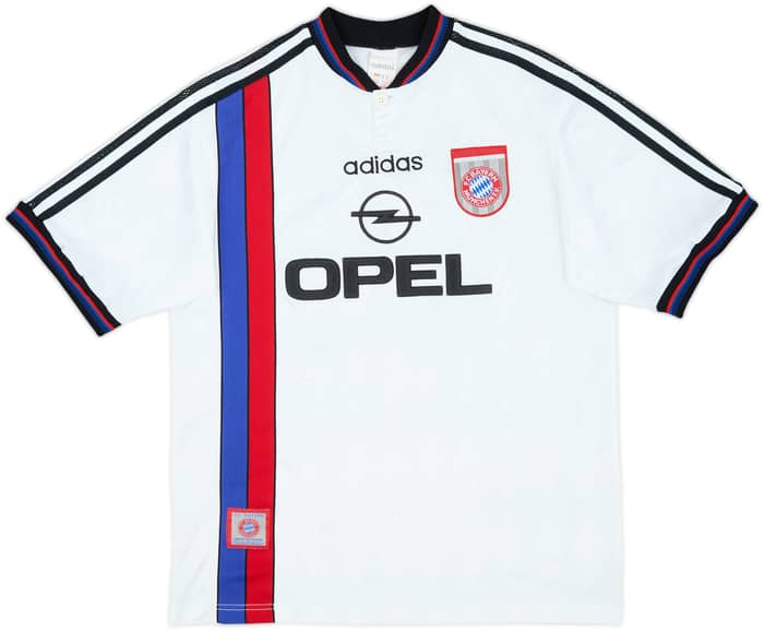 Camiseta de visitante del Bayern Munich 1996-98 Klinsmann #18 - 6/10 - (XL.Juvenil)