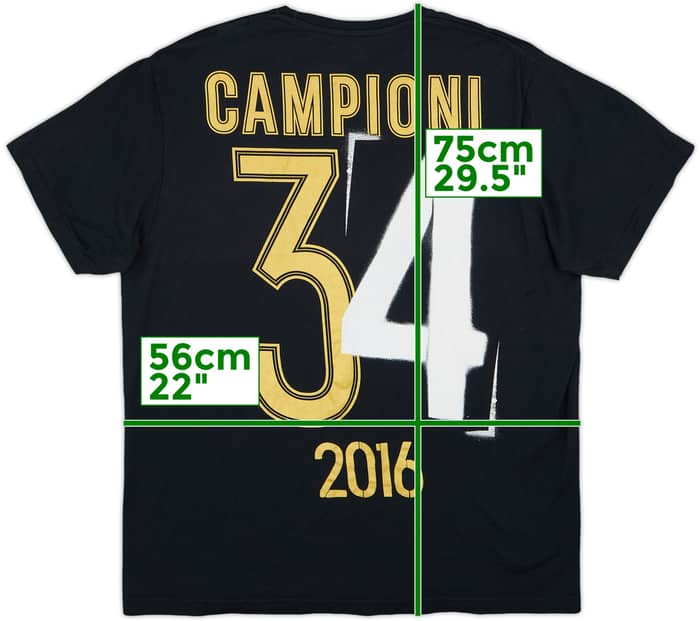 2015-16 Juventus adidas 'Campioni' Graphic Tee - 5/10 - (XL)
