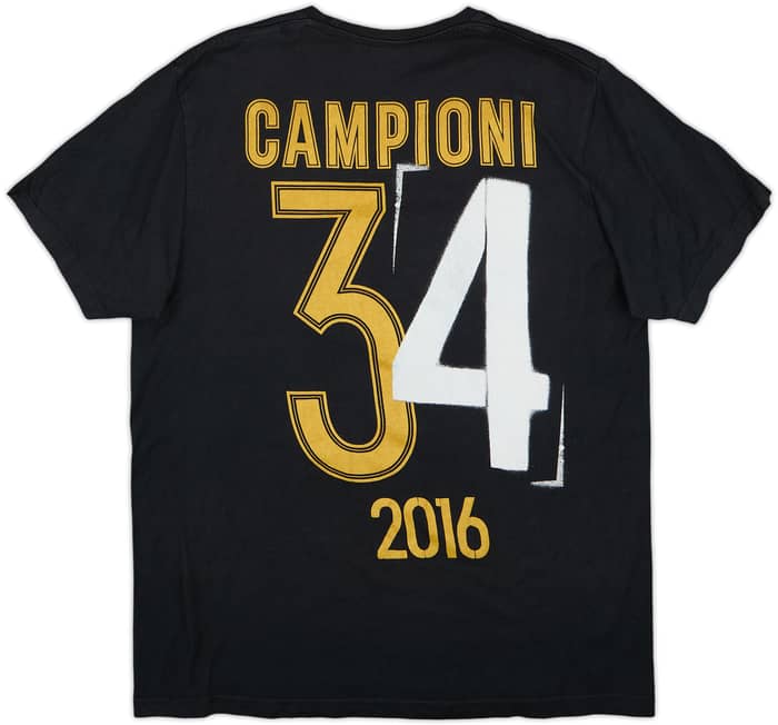 2015-16 Juventus adidas 'Campioni' Graphic Tee - 7/10 - (L)