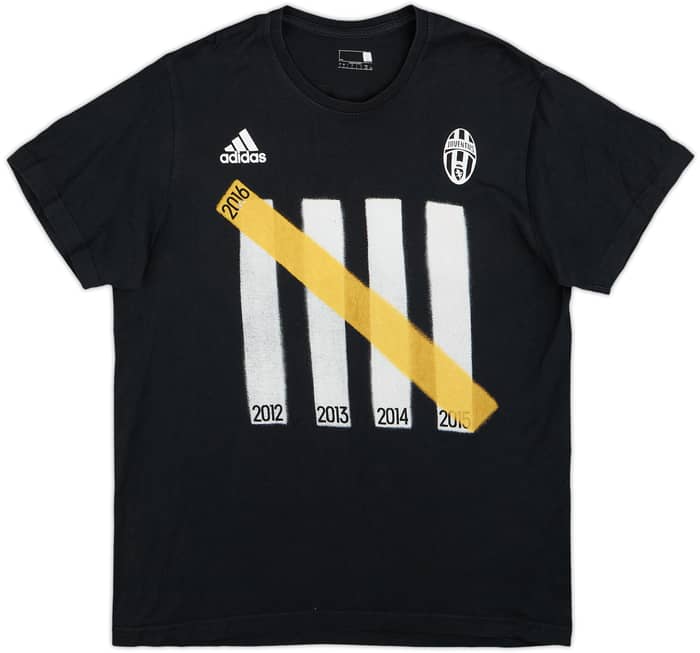 2015-16 Juventus adidas 'Campioni' Graphic Tee - 7/10 - (L)
