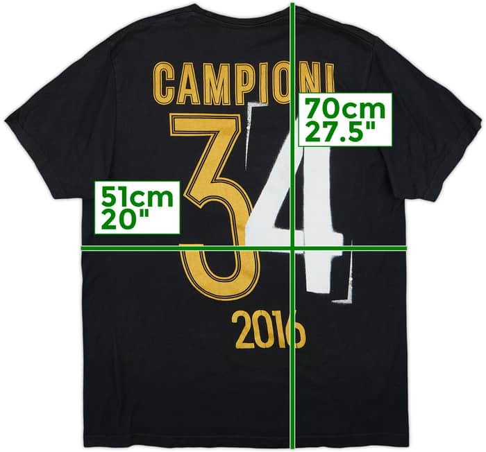 2015-16 Juventus adidas 'Campioni' Graphic Tee - 7/10 - (L)