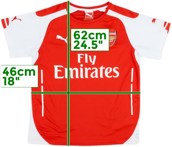 2014-15 Arsenal Home Shirt - 6/10 - (XL.Boys)