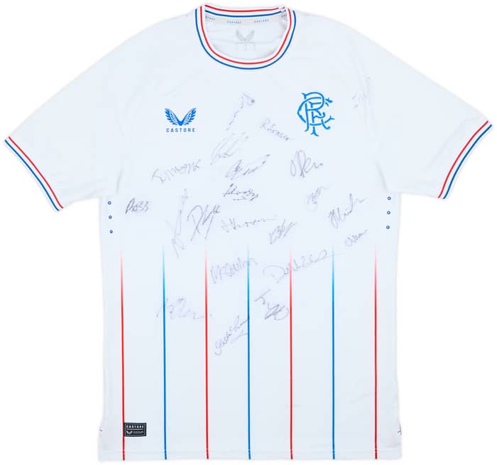 2023-24 Rangers Signed Away Shirt - 8/10 - (M)