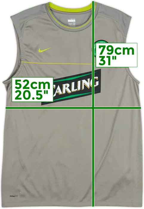 2008-09 Celtic Nike Training Vest - 9/10 - (L)
