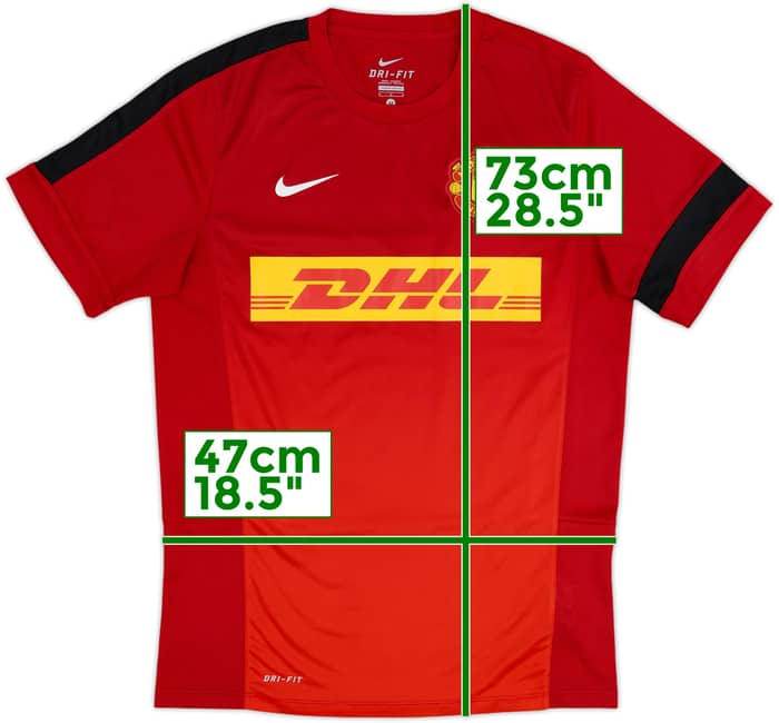 2013-14 Manchester United adidas Training Shirt - 8/10 - (M)