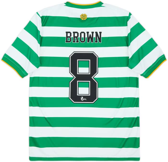2020-21 Celtic Home Shirt Brown #8 - 8/10 - (XL.Boys)