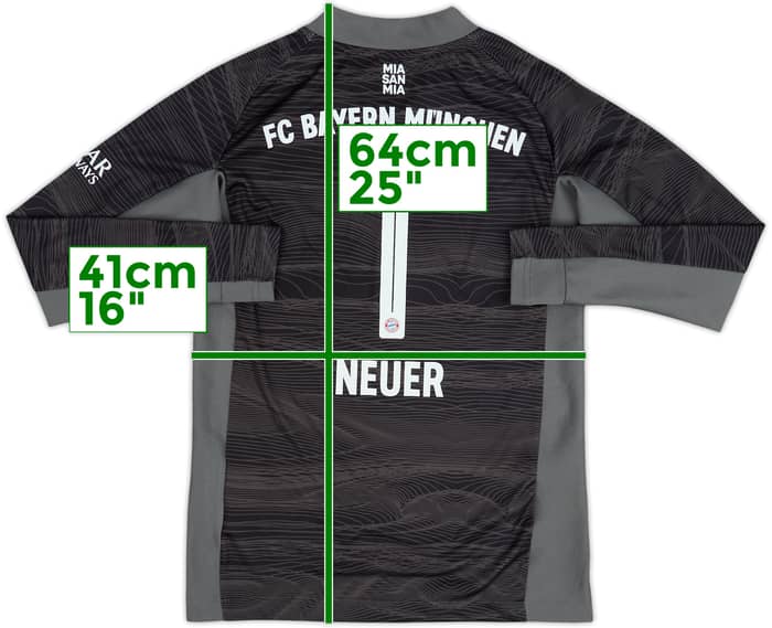 2020-21 Bayern Munich GK Shirt Neuer #1 - 10/10 - (M.Boys)