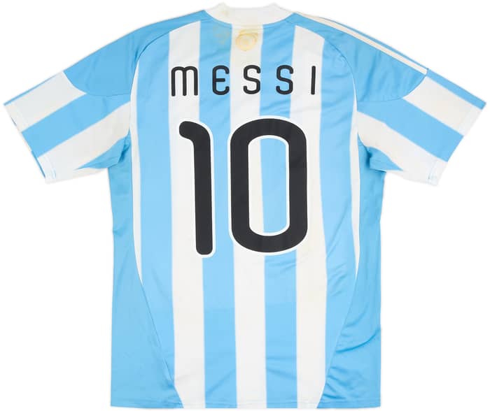 2010-11 Argentina Home Shirt Messi #10 - 4/10 - (L)