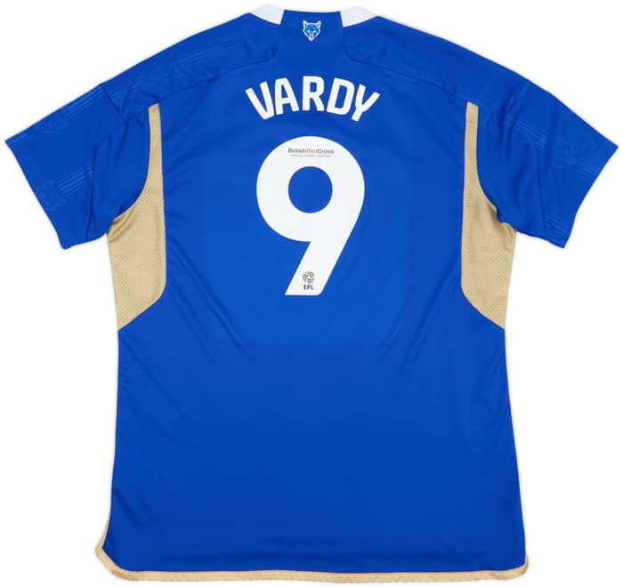 2023-24 Leicester Home Shirt Vardy #9 - 9/10 - (XL)
