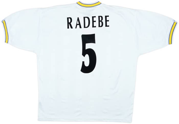 1996-98 Leeds United Home Shirt Radebe #5 - 5/10 - (L)