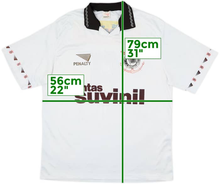 1995 Corinthians Home Shirt #9 - 5/10 - (XL)