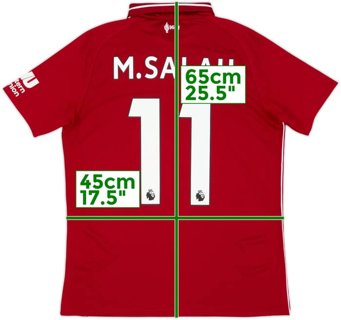 2018-19 Liverpool Home Shirt M.Salah #11 - 6/10 - (XL.Boys)