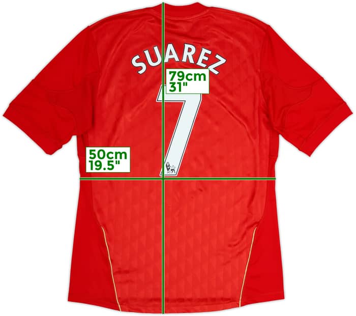 2010-12 Liverpool Camiseta de local Suárez #7 - 5/10 - (M)