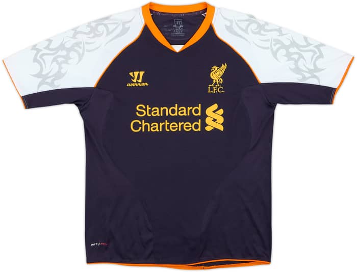 Camiseta de la tercera equipación del Liverpool 2012-13 Gerrard #8 - 6/10 - (Niños L)