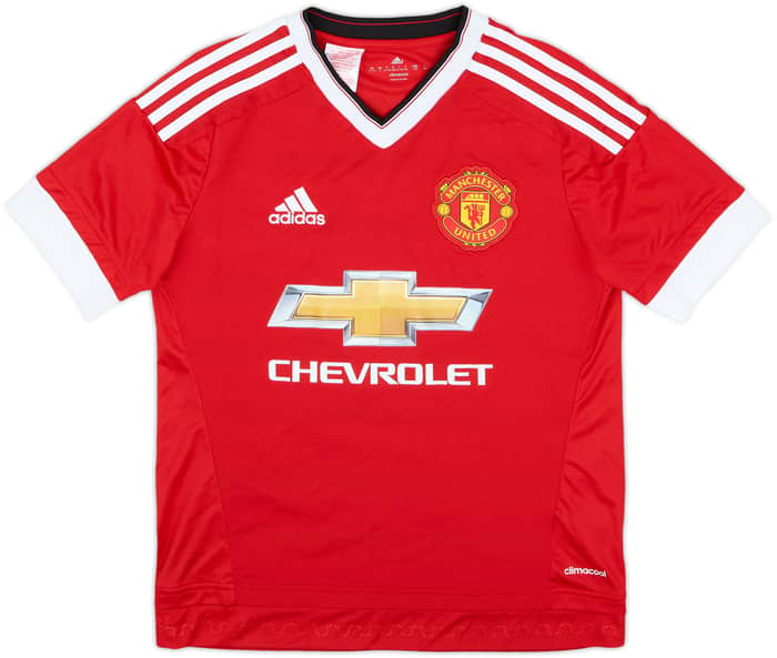 2015-16 Manchester United Home Shirt Rooney #10 - 8/10 - (L.Boys)