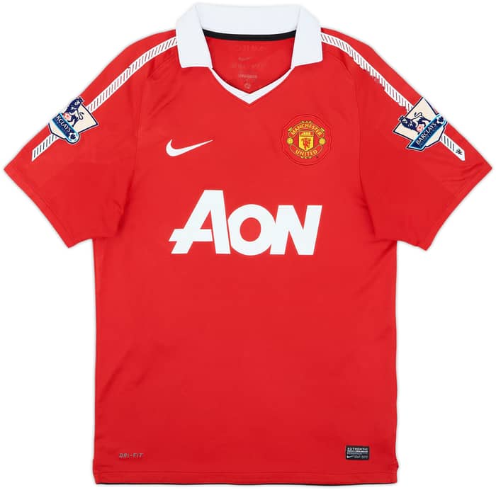 2010-11 Manchester United Home Shirt Berbatov #9 - 7/10 - (S)
