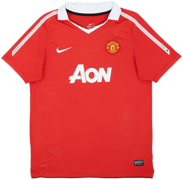 2010-11 Manchester United Home Shirt Berbatov #9 - 8/10 - (XL.Boys)