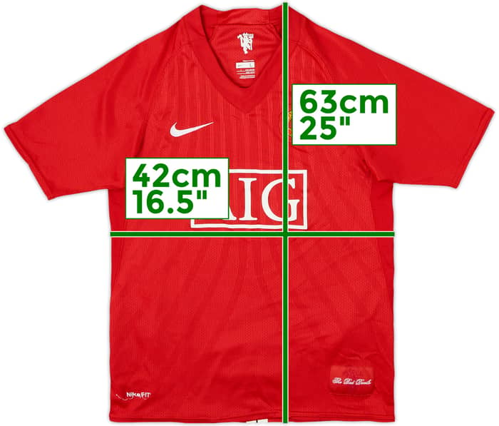 2007-09 Manchester United Camiseta de local - 4/10 - (L.Boys)