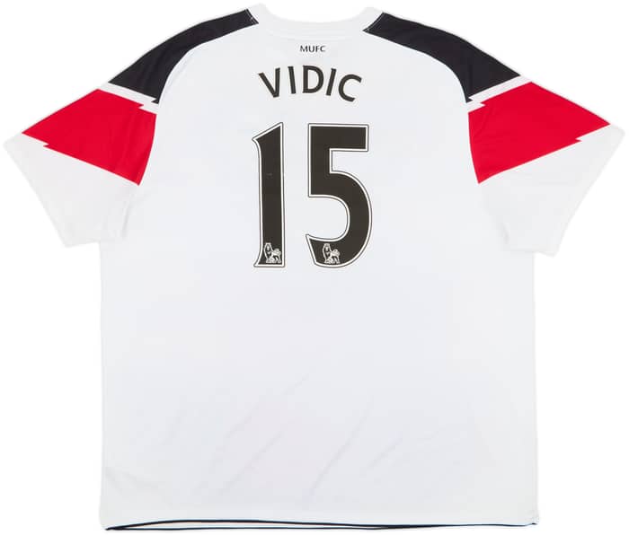 2010-12 Manchester United Away Shirt Vidic #15 - 5/10 - (XXL)