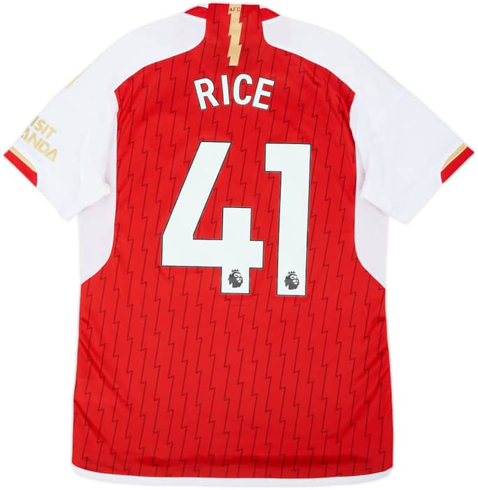2023-24 Arsenal Home Shirt Rice #41 - 8/10 - (M)