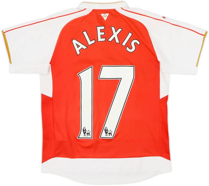 Camiseta de local del Arsenal 2015-16 Alexis #17 - 6/10 - (Niños L)