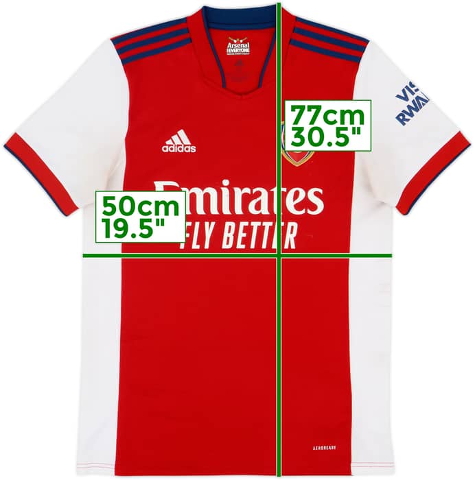 2021-22 Arsenal Home Shirt - 5/10 - (M)