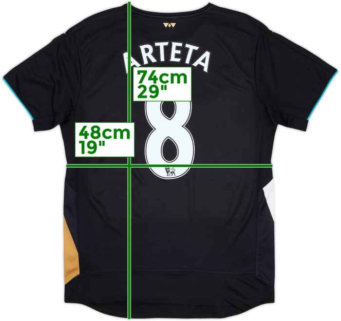 2015-16 Arsenal Third Shirt Arteta #8 - 8/10 - (M)