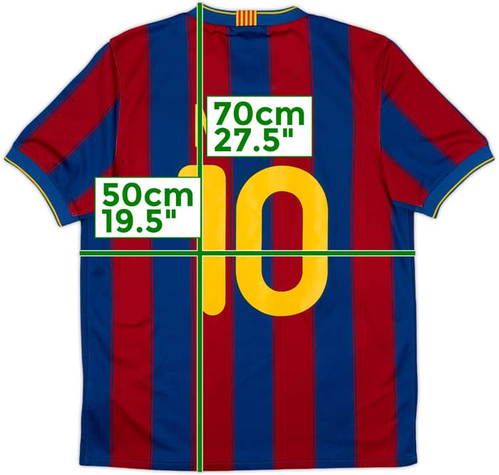 2009-10 Barcelona Local Camiseta Messi #10 - 6/10 - (S)
