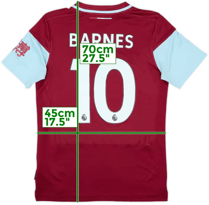 2020-21 Burnley Home Shirt Barnes #10 - 7/10 - (S)
